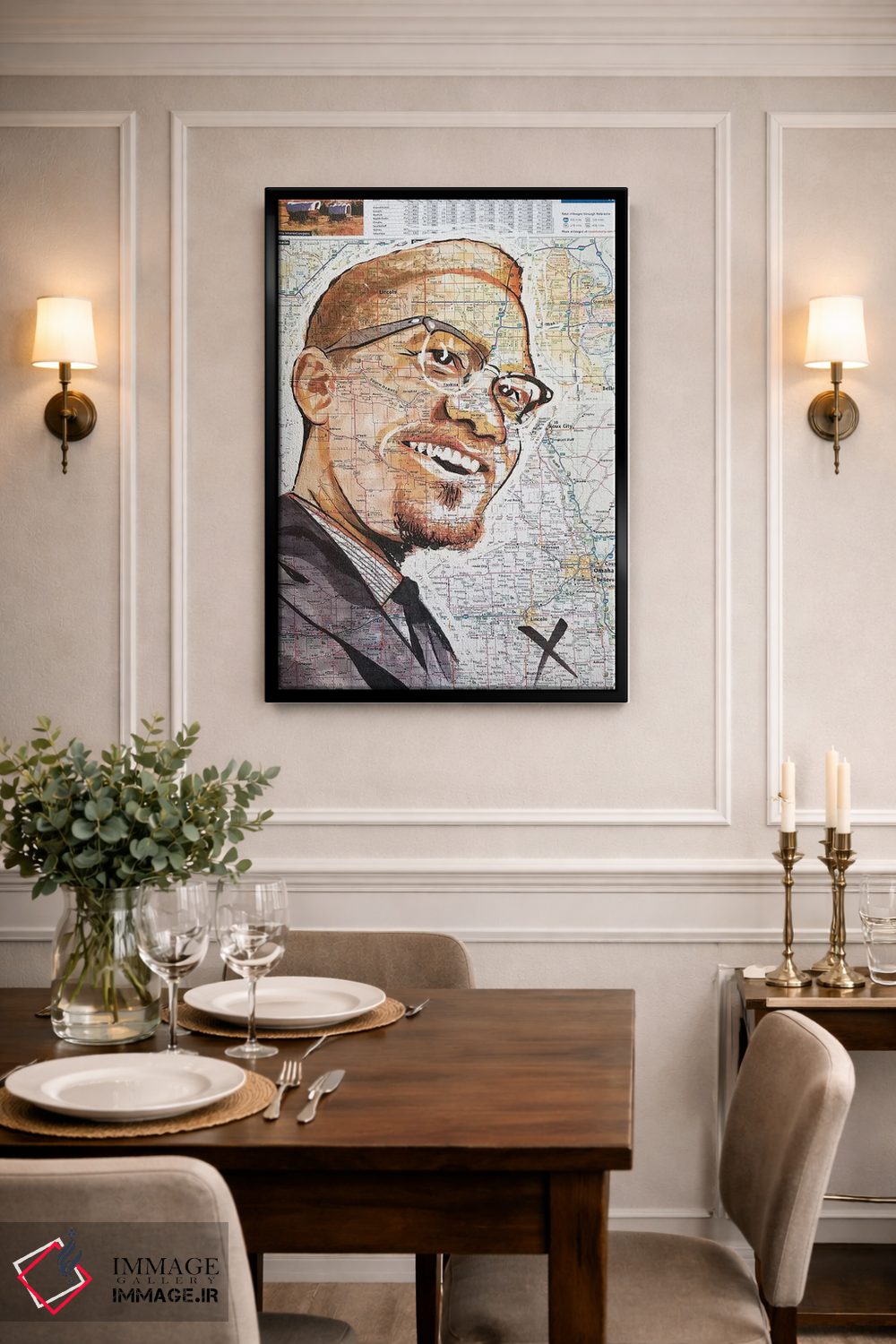 تابلو دکوراتیو مالکوم از نبراسکا اثر کایل ویلیس - D2B