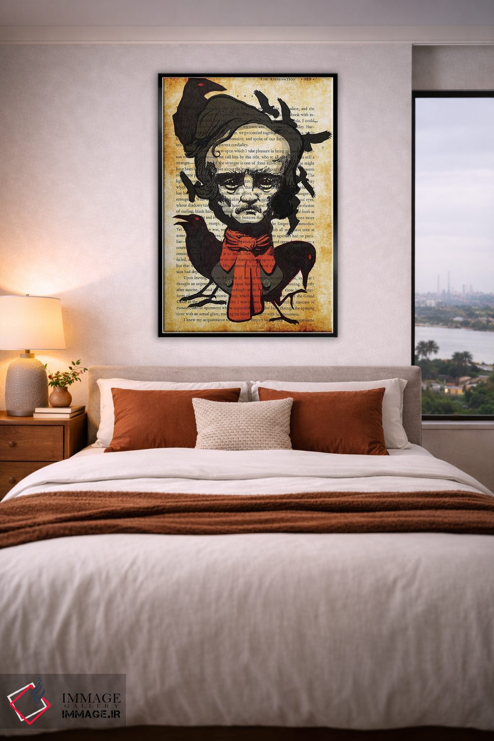 تابلو دکوراتیو ادگار آلن پو اثر کایل ویلیس - D4B