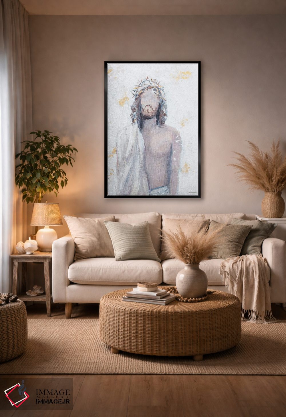 تابلو مدرن تاج خار اثر مکنزی کیسل - D4B