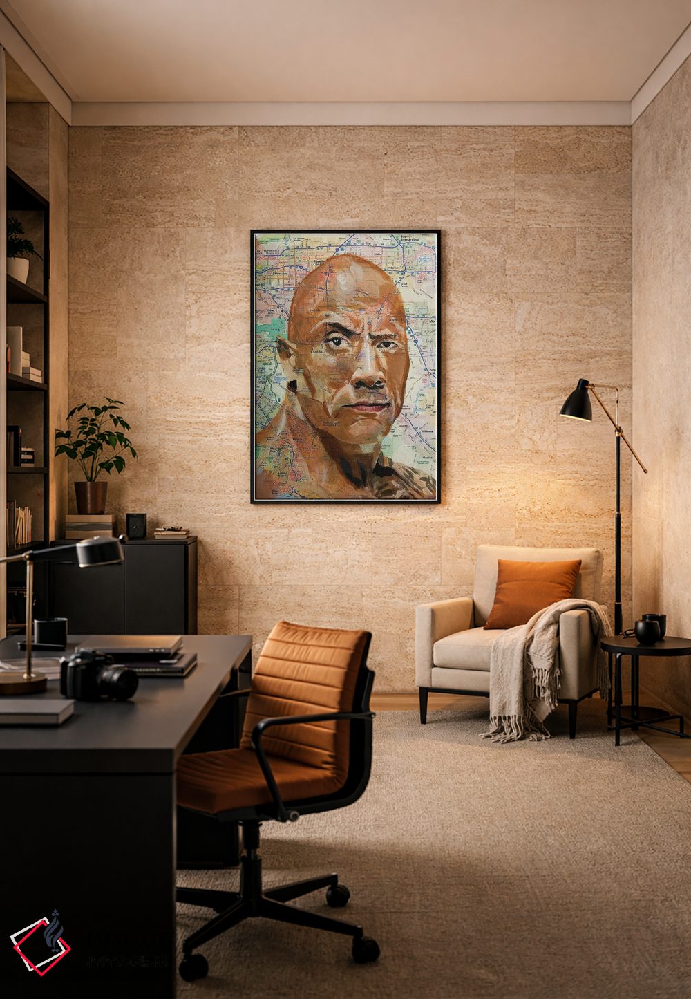 تابلو دکوراتیو دواین اثر کایل ویلیس - D6B
