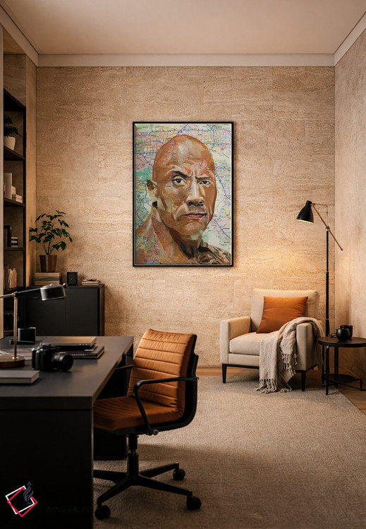 تابلو دکوراتیو دواین اثر کایل ویلیس - D6B