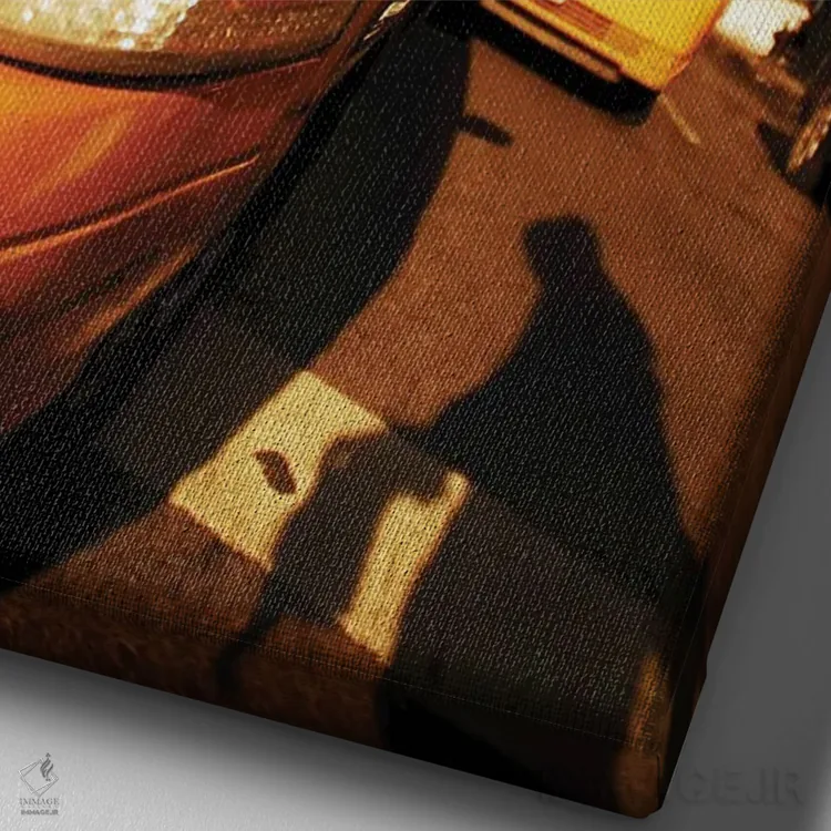 تابلو دکوراتیو خنکای آفتابی در شهر اثر کنزو ایجیری - نمای نزدیک بافت بوم