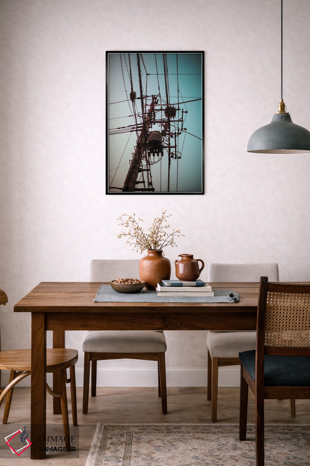 تابلو دکوراتیو موج های ژاپن اثر کنزو ایجیری - D6B