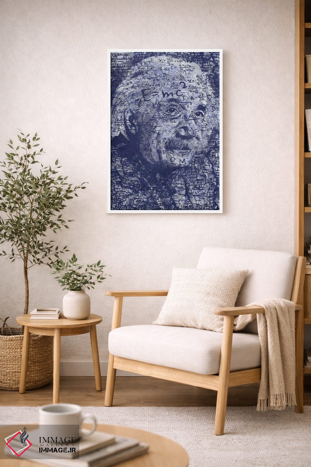 تابلو دکوراتیو آلبرت اینشتین اثر کایل ویلیس - D5W