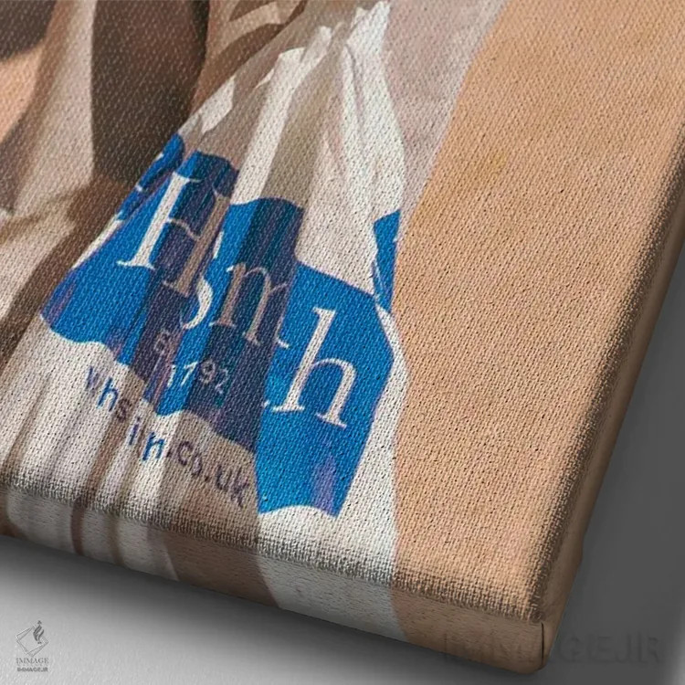 تابلو دکوراتیو جیب پشتی مارگیت اثر کنزو ایجیری - نمای نزدیک بافت بوم