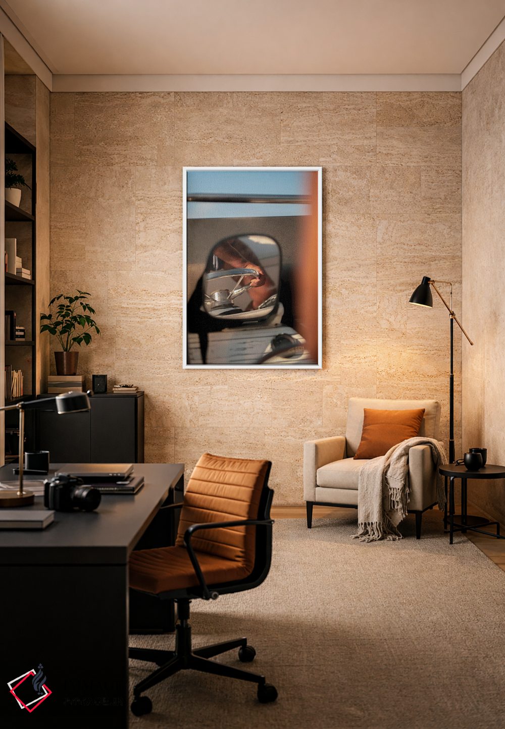 تابلو دکوراتیو سفر آینه ای اثر کنزو ایجیری - D6W