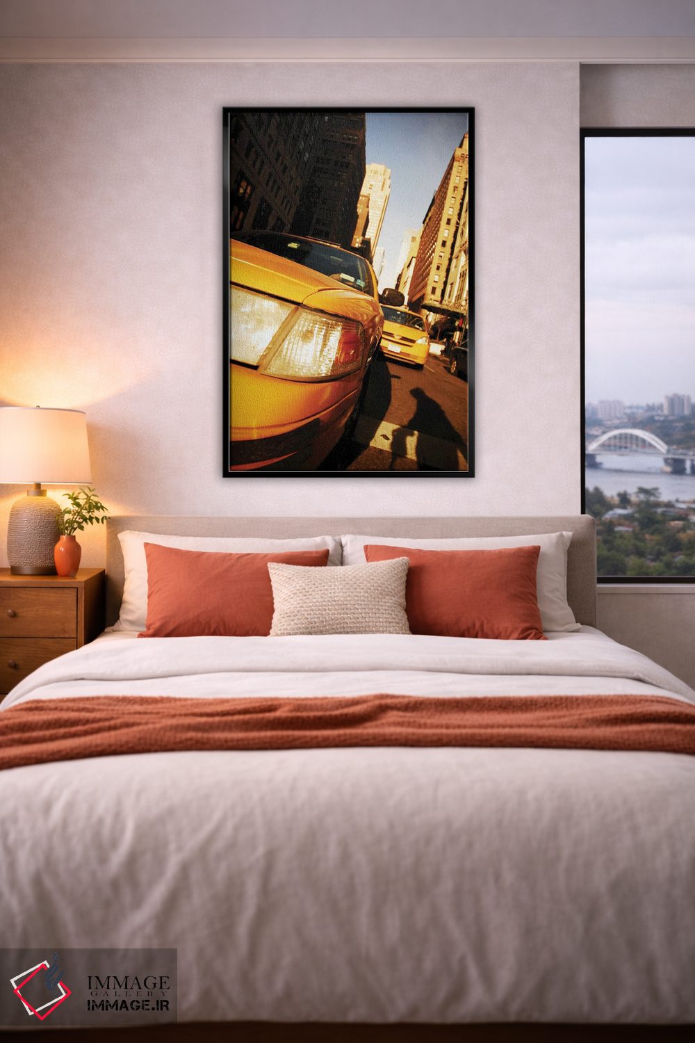 تابلو دکوراتیو خنکای آفتابی در شهر اثر کنزو ایجیری - D5B