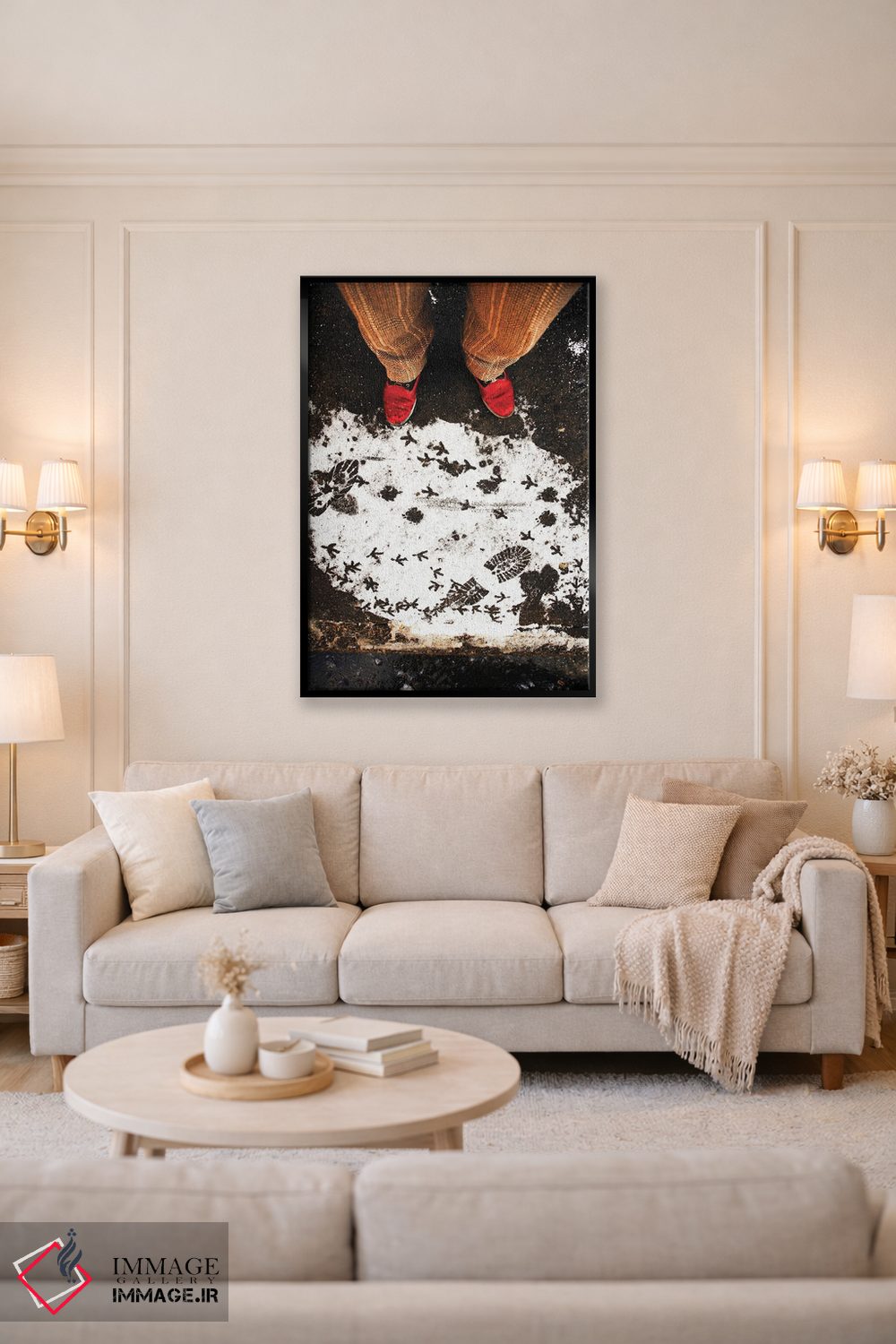 تابلو دکوراتیو رد پاها اثر کنزو ایجیری - D4B