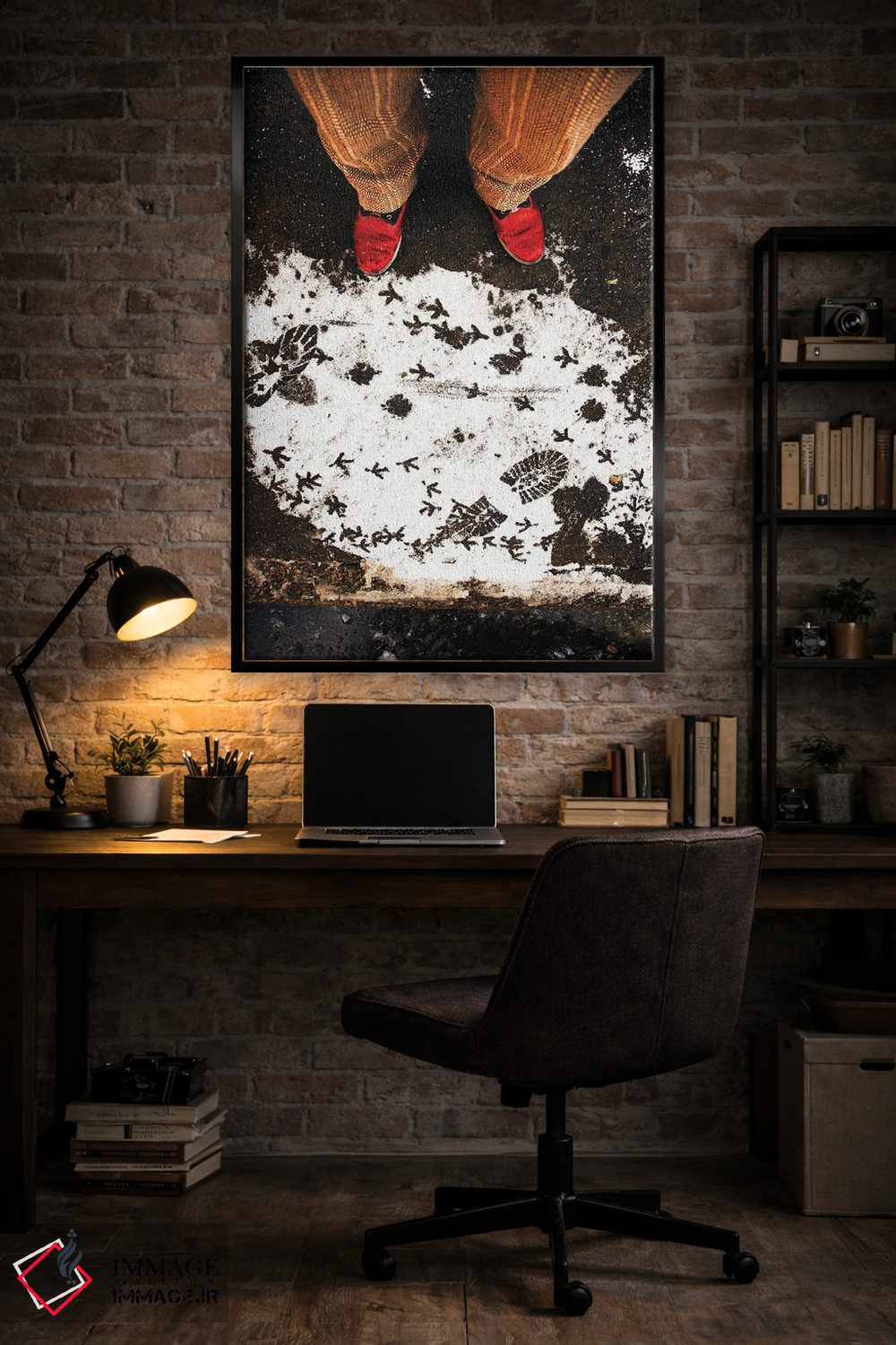 تابلو دکوراتیو رد پاها اثر کنزو ایجیری - D5B