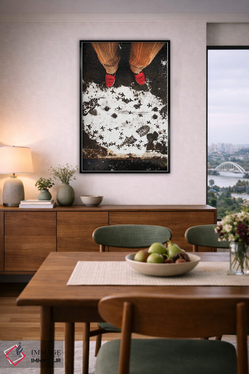 تابلو دکوراتیو رد پاها اثر کنزو ایجیری - D6B