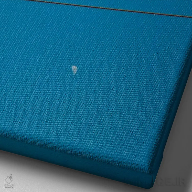 تابلو دکوراتیو چین وچروک ماه اثر کنزو ایجیری - نمای نزدیک بافت بوم