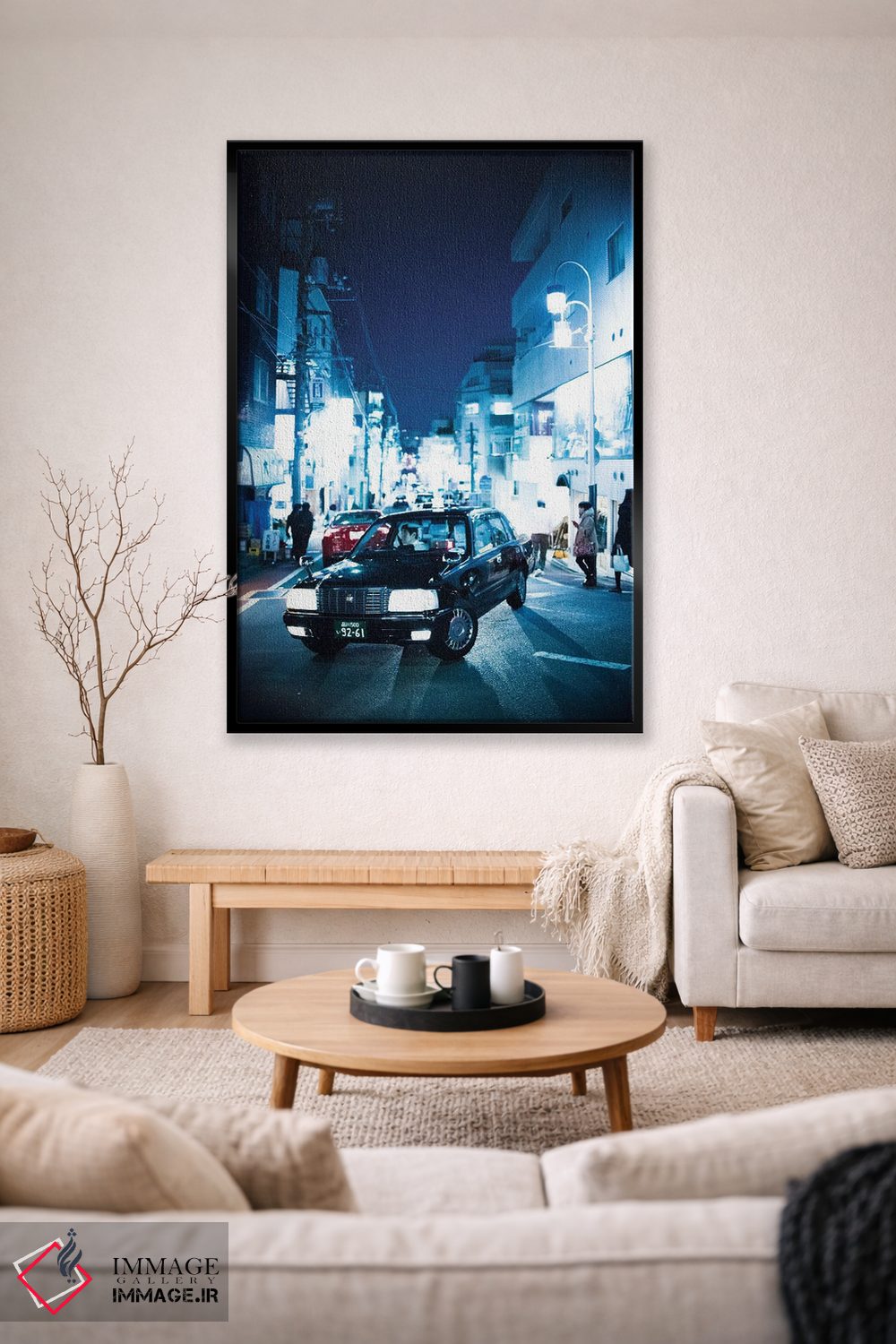 تابلو دکوراتیو تاکسی آبی اثر کنزو ایجیری - D2B