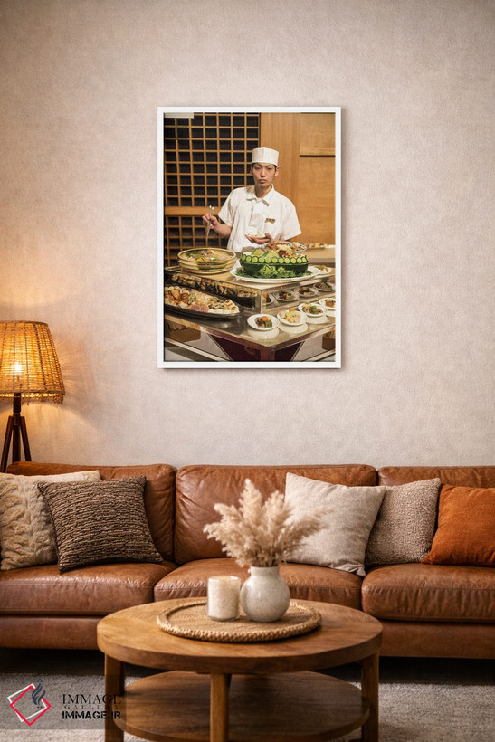 تابلو دکوراتیو مرد غذا اثر کنزو ایجیری - D2W