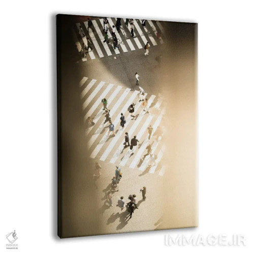 تابلو دکوراتیو تقاطع شیبویا ۲ اثر کنزو ایجیری - نمای پرسپکتیو محصول