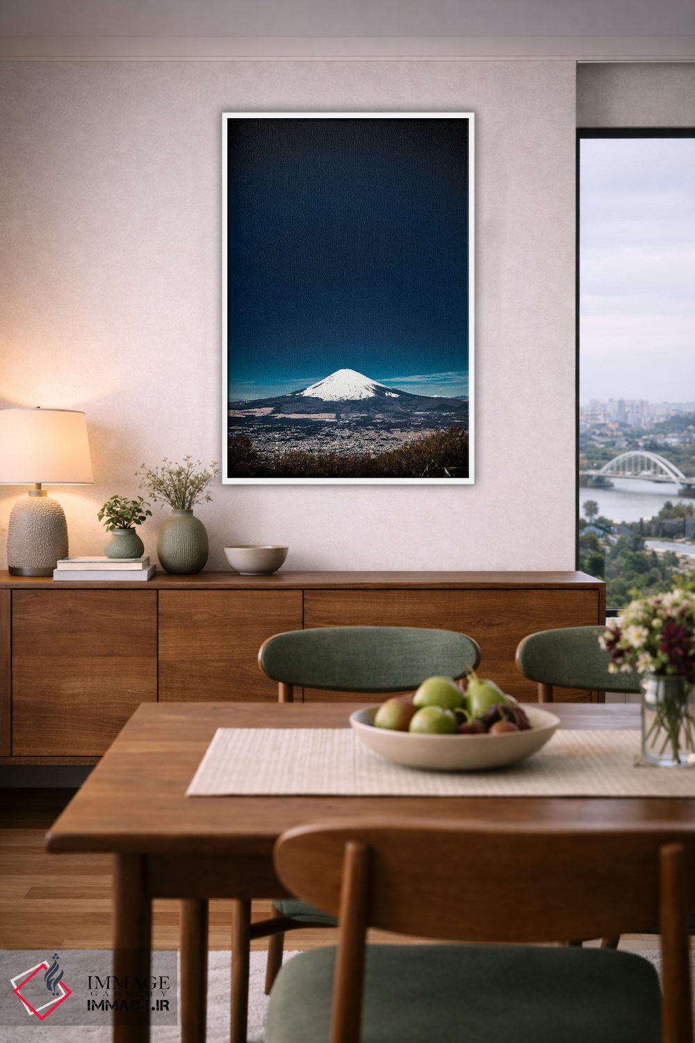 تابلو دکوراتیو فوجی سان اثر کنزو ایجیری - D5W