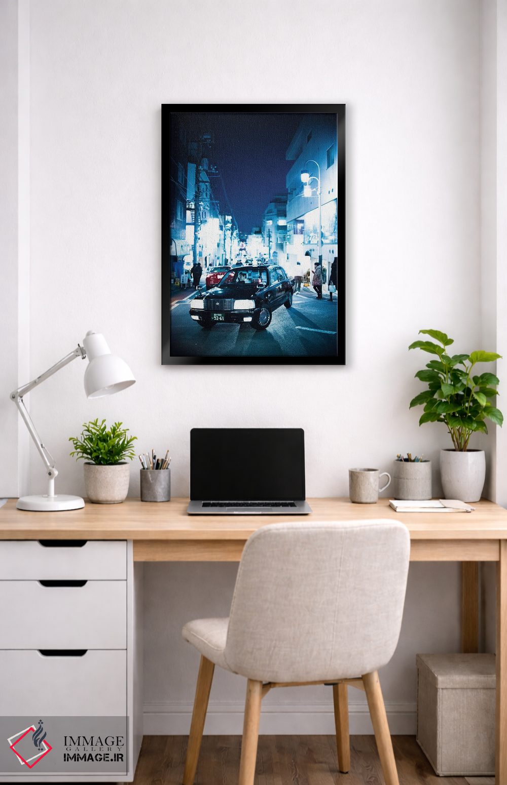 تابلو دکوراتیو تاکسی آبی اثر کنزو ایجیری - D4B