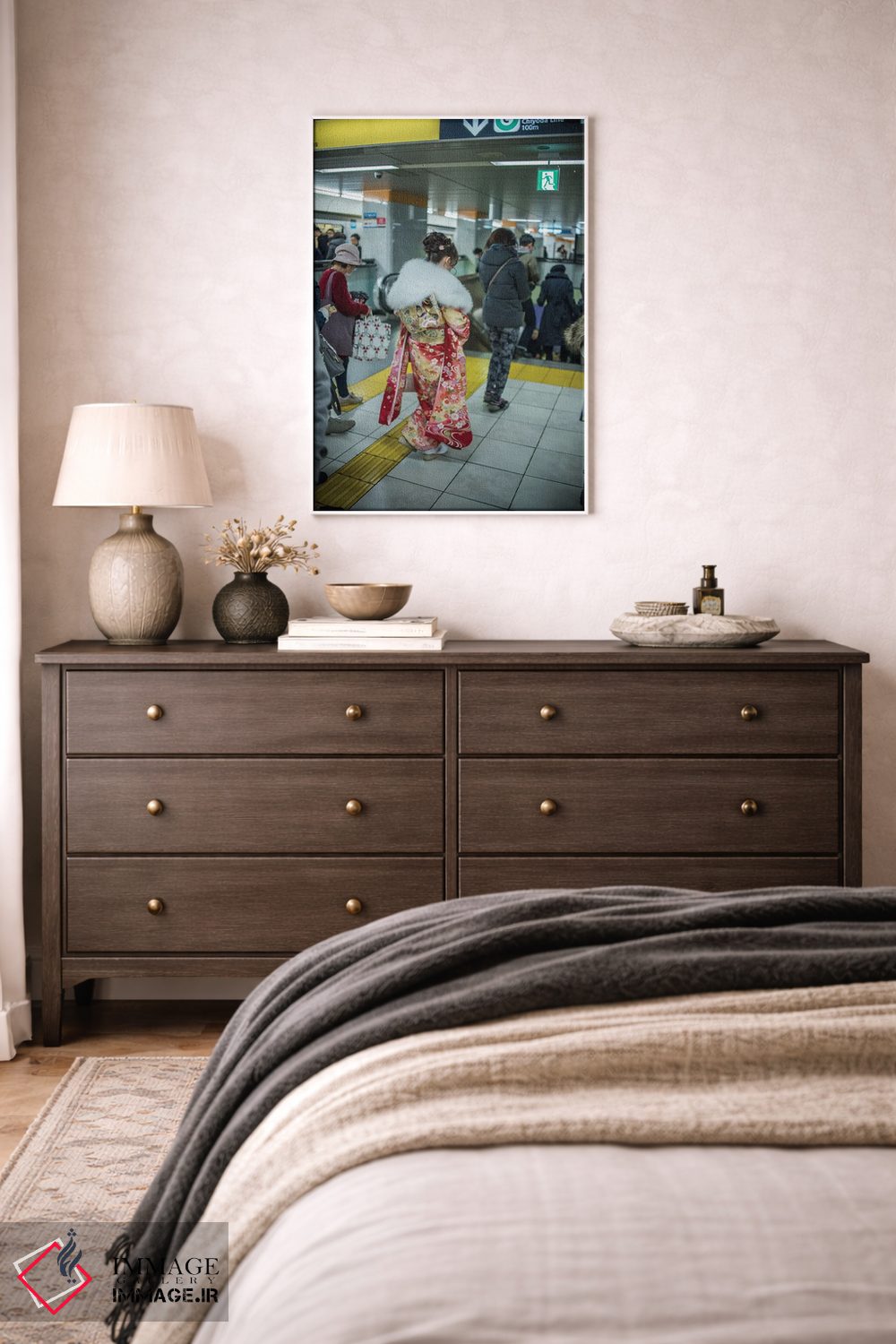 تابلو دکوراتیو گیشای مدرن ۲ اثر کنزو ایجیری - D1W