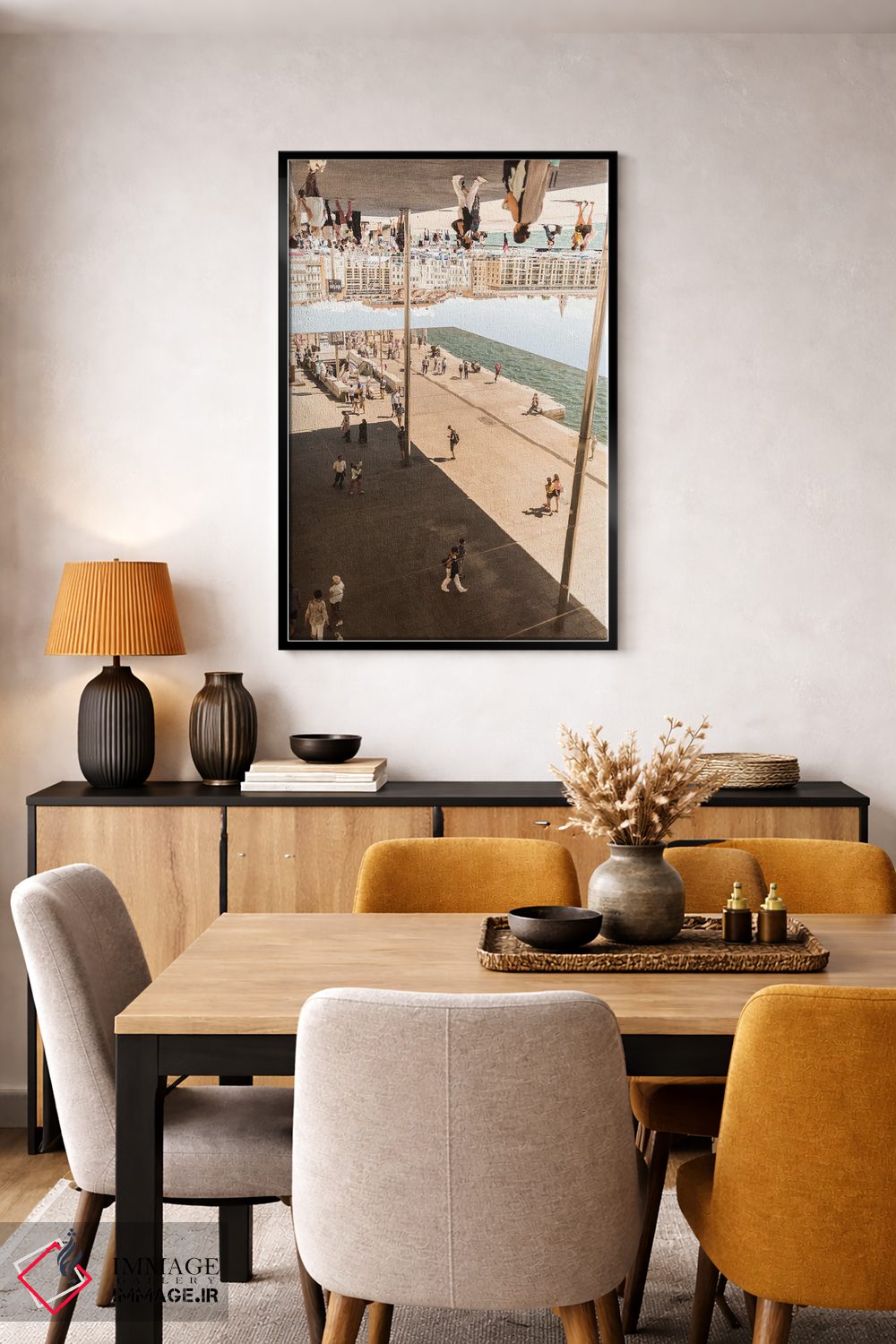 تابلو دکوراتیو بندر قدیمی مارسی ۵ اثر کنزو ایجیری - D5B