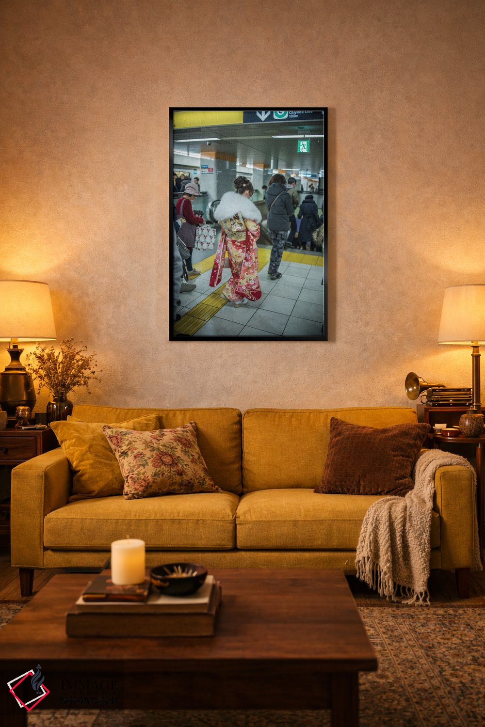 تابلو دکوراتیو گیشای مدرن ۲ اثر کنزو ایجیری - D3B