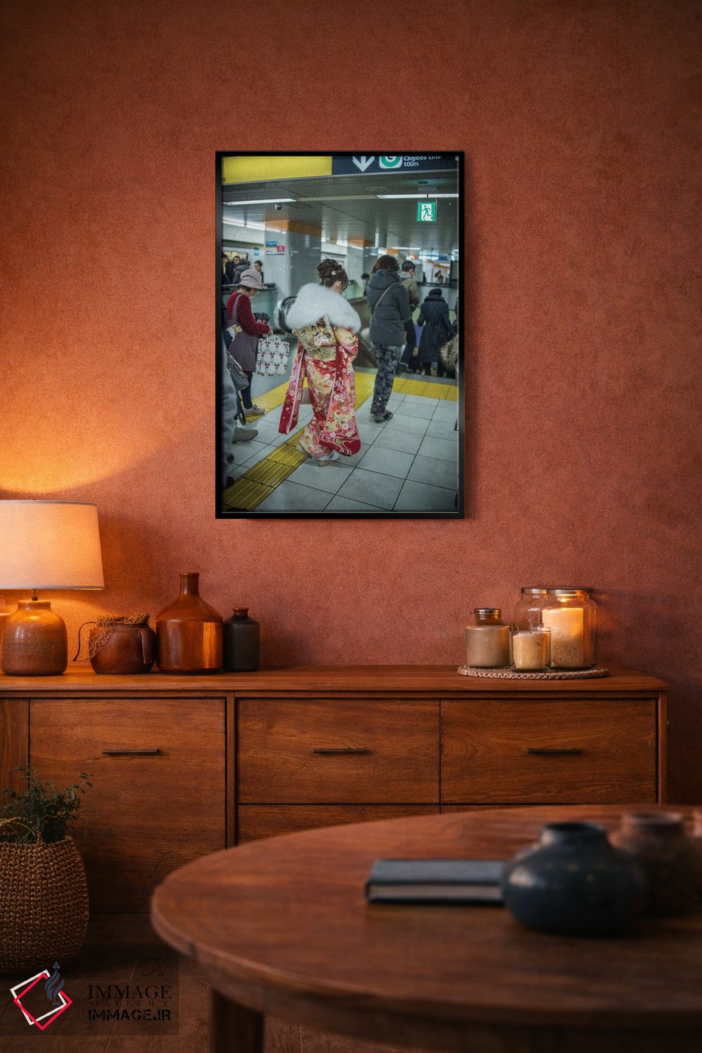 تابلو دکوراتیو گیشای مدرن ۲ اثر کنزو ایجیری - D5B