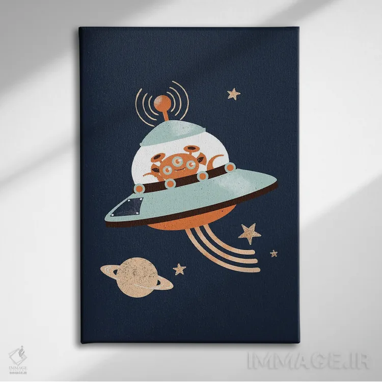 تابلو مینیمال بیگانه اثر کانزیلو - نمای روبهرو روی دیوار