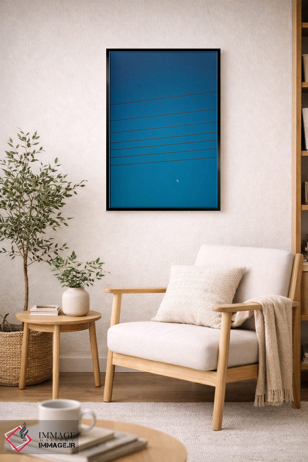 تابلو دکوراتیو چین وچروک ماه اثر کنزو ایجیری - D2B