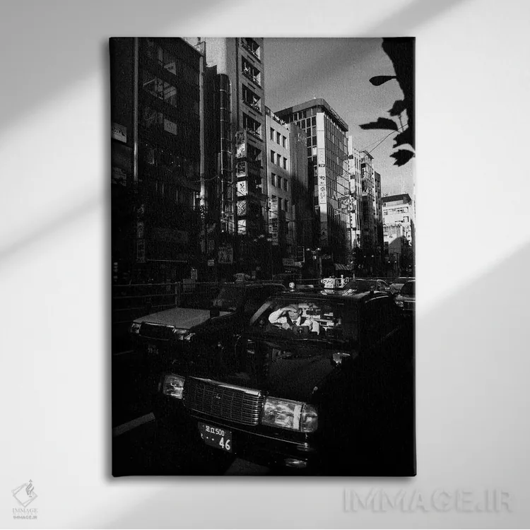 تابلو دکوراتیو کوموربی لعنتی اثر کنزو ایجیری - نمای روبهرو روی دیوار