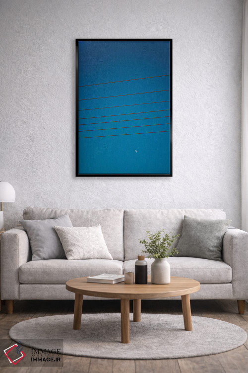 تابلو دکوراتیو چین وچروک ماه اثر کنزو ایجیری - D5B