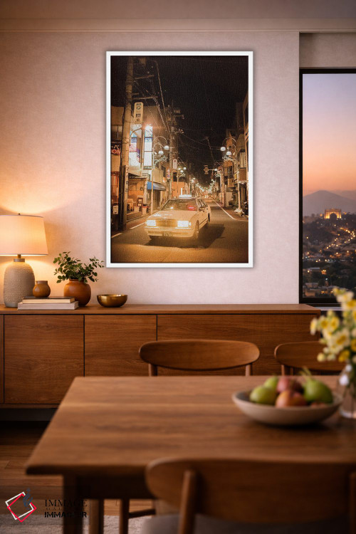 تابلو دکوراتیو تاکسی زرد اثر کنزو ایجیری - D1W