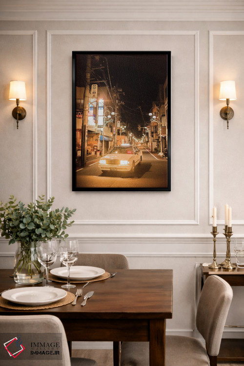 تابلو دکوراتیو تاکسی زرد اثر کنزو ایجیری - D2B