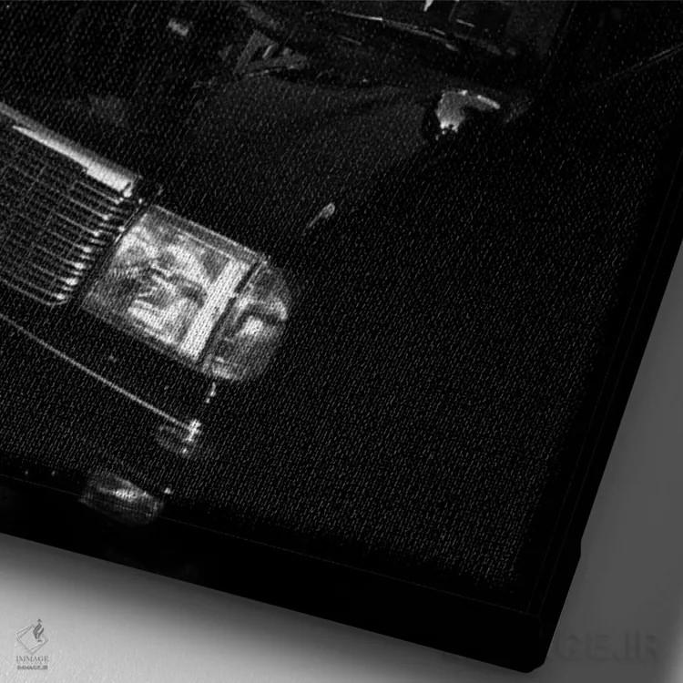 تابلو دکوراتیو کوموربی لعنتی اثر کنزو ایجیری - نمای نزدیک بافت بوم