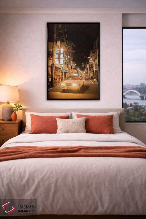 تابلو دکوراتیو تاکسی زرد اثر کنزو ایجیری - D5B