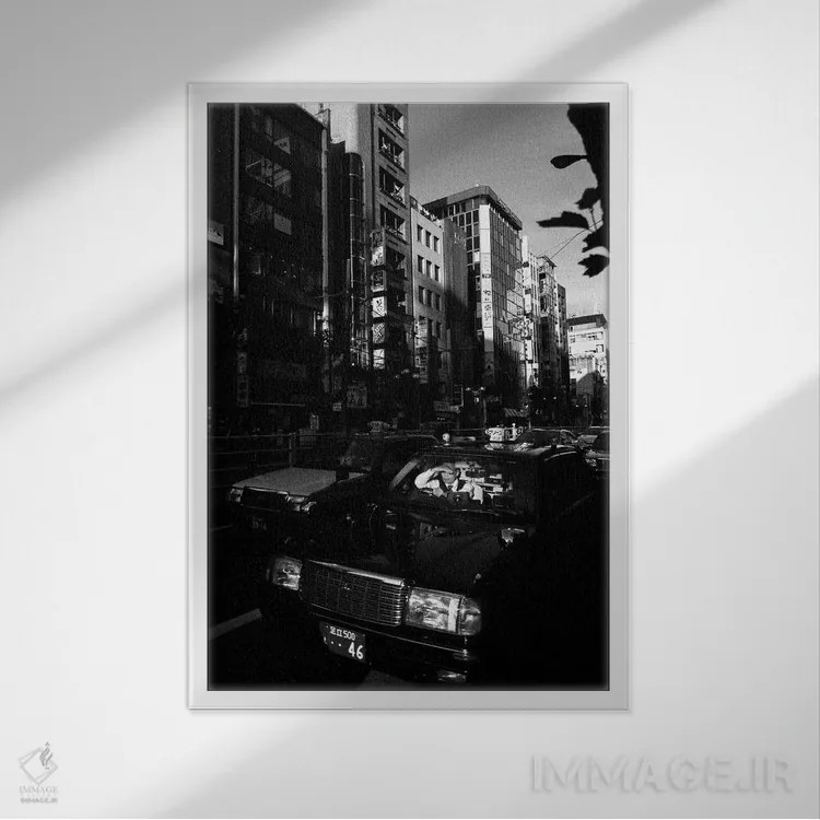 تابلو دکوراتیو کوموربی لعنتی اثر کنزو ایجیری - نمای قابدار سفید