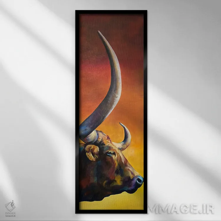 تابلو دکوراتیو سپیده دم لانگهورن اثر رابرت پانکی - نمای قابدار مشکی