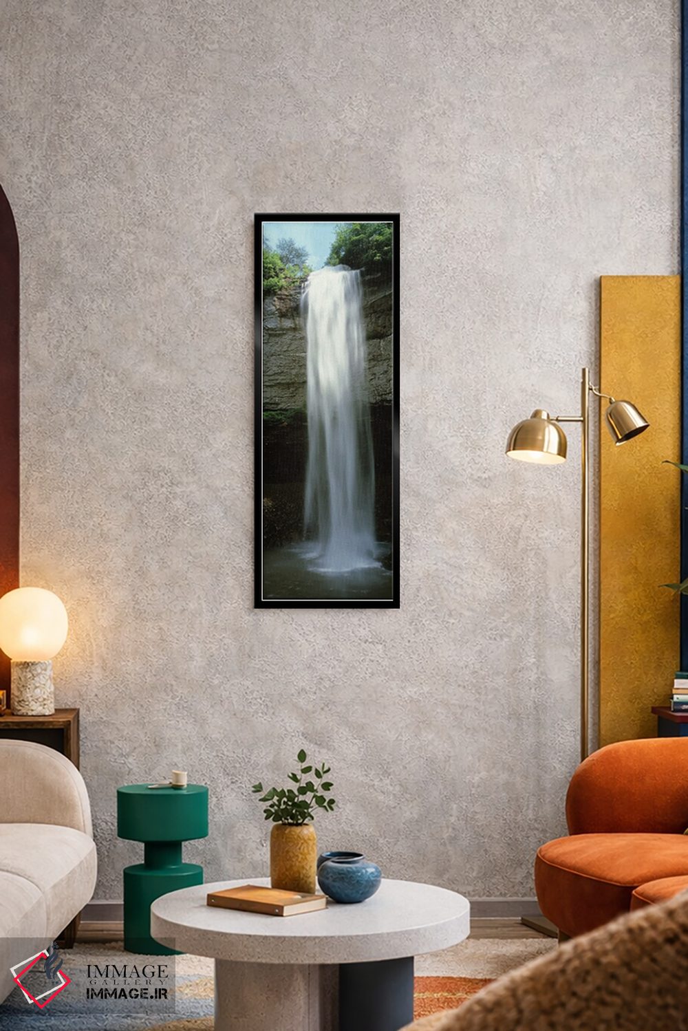 تابلو دکوراتیو نمای نزدیک از یک آبشار، آبشار فال کریک، پارک ایالتی آبش… اثر پانورامیک ایمجز - D3B