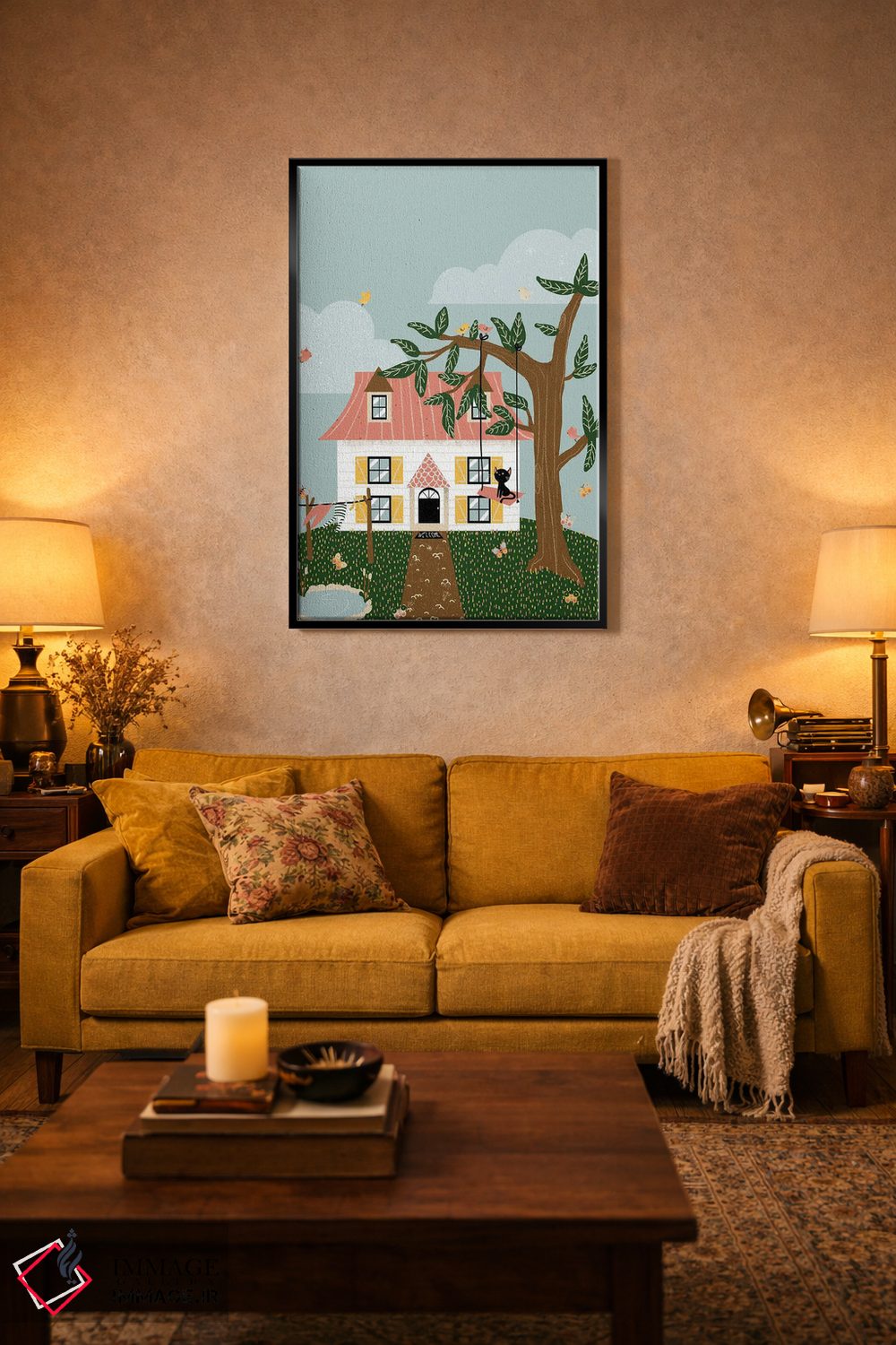 تابلو دکوراتیو خانه زیبا اثر کانزیلو - D5B
