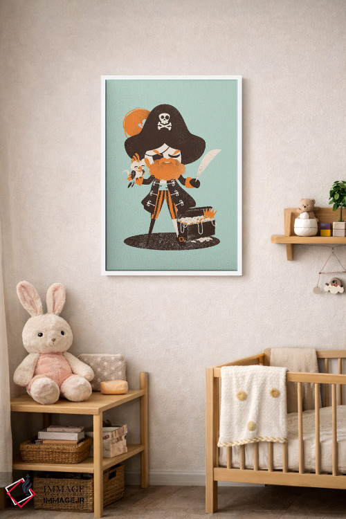تابلو مینیمال کاپیتان دزد دریایی اثر کانزیلو - D3W