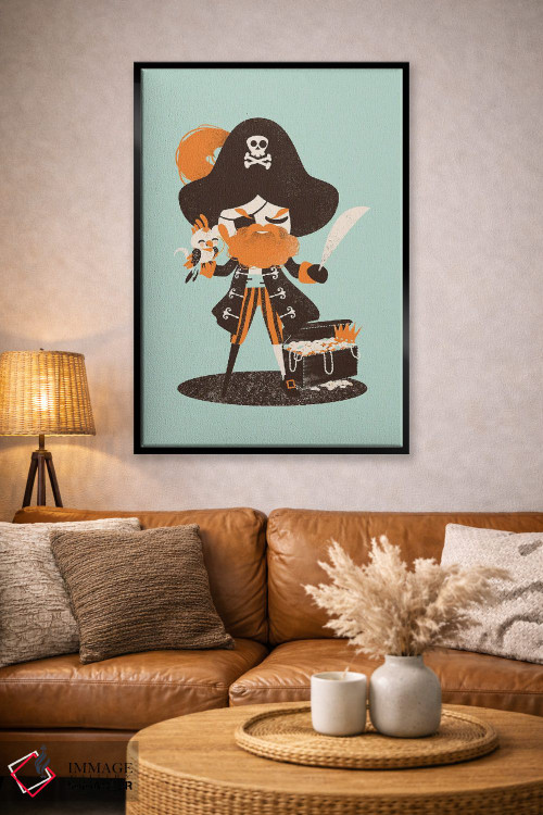 تابلو مینیمال کاپیتان دزد دریایی اثر کانزیلو - D5B