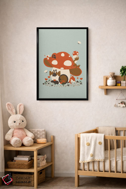 تابلو مینیمال خانه قارچی اثر کانزیلو - D5B