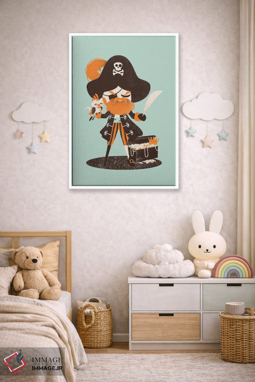 تابلو مینیمال کاپیتان دزد دریایی اثر کانزیلو - D4W
