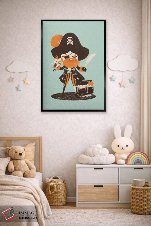 تابلو مینیمال کاپیتان دزد دریایی اثر کانزیلو - D6B