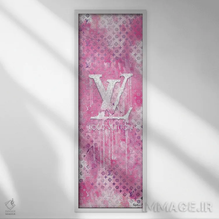 تابلو دکوراتیو لوییس صورتی می خواهم اثر پوماکای بارون - نمای قابدار سفید