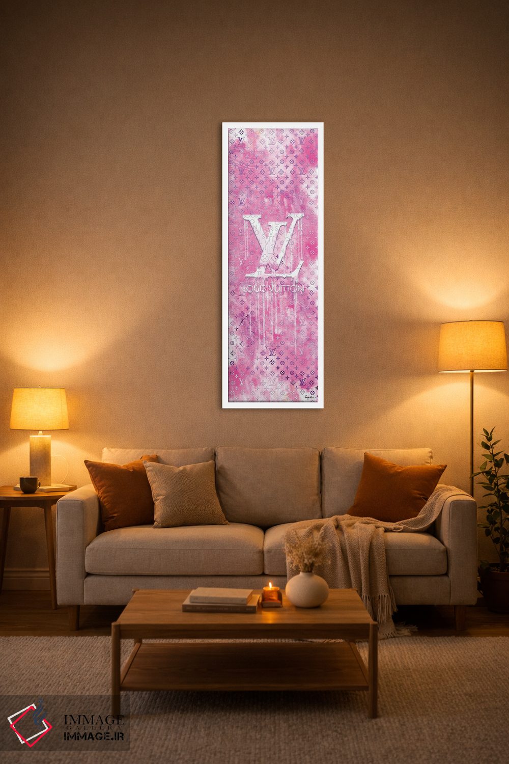 تابلو دکوراتیو لوییس صورتی می خواهم اثر پوماکای بارون - D1W