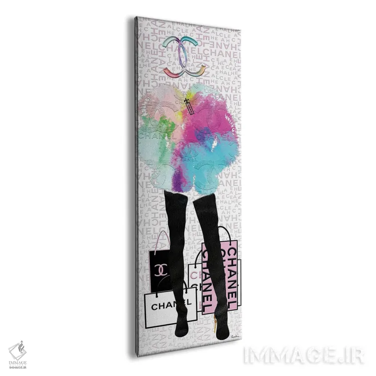 تابلو دکوراتیو من عاشق شنل هستم اثر پوماکای بارون - نمای پرسپکتیو محصول