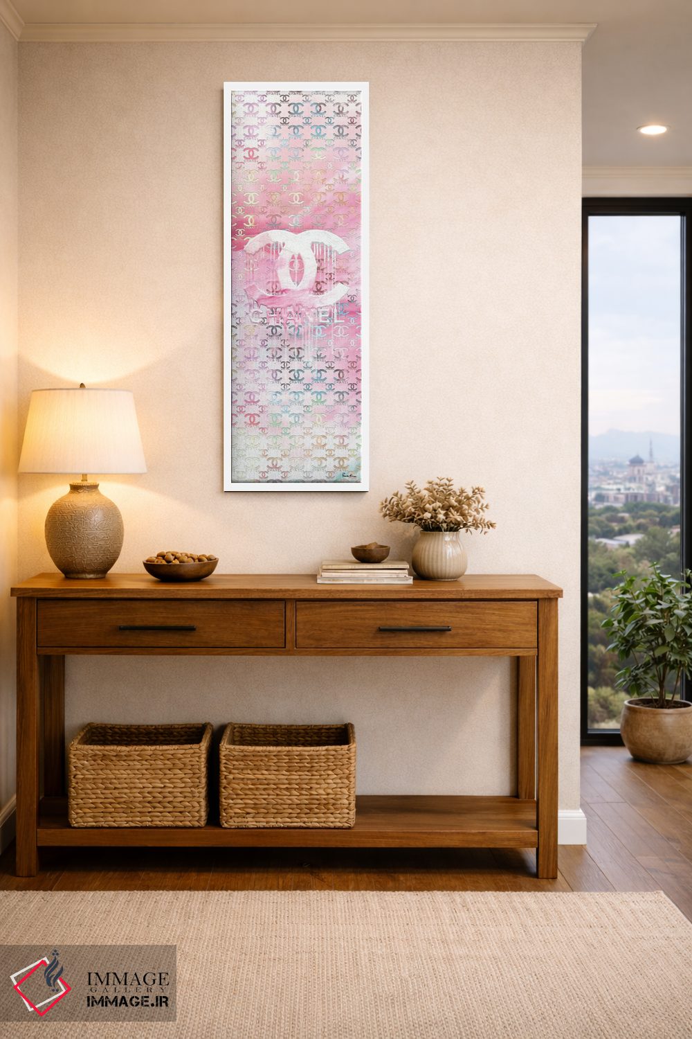 تابلو دکوراتیو شنل پاستلی می خواهم اثر پوماکای بارون - D3W