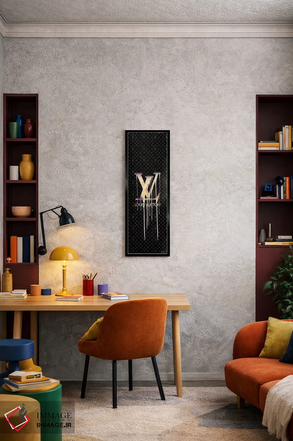 تابلو دکوراتیو لوییس مشکی می خواهم اثر پوماکای بارون - D5B