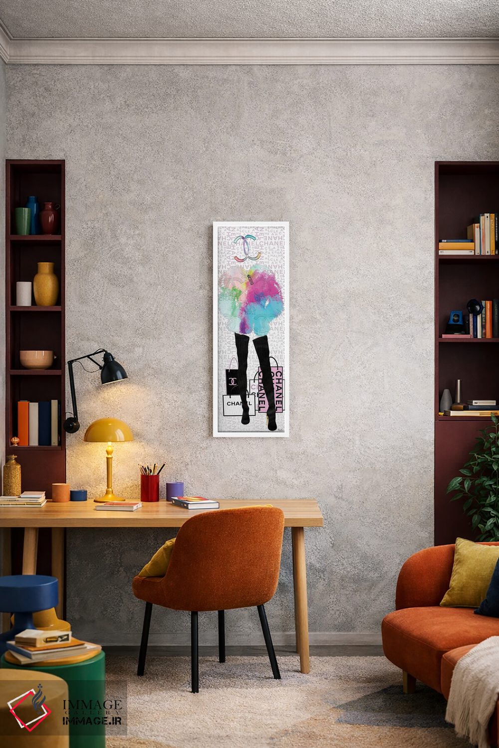 تابلو دکوراتیو من عاشق شنل هستم اثر پوماکای بارون - D3W