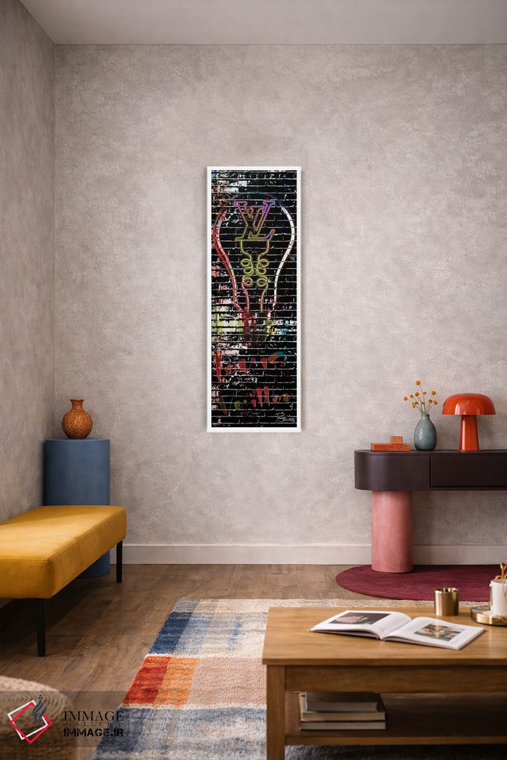 تابلو دکوراتیو لویی کاملا انتزاعی اثر پوماکای بارون - D5W