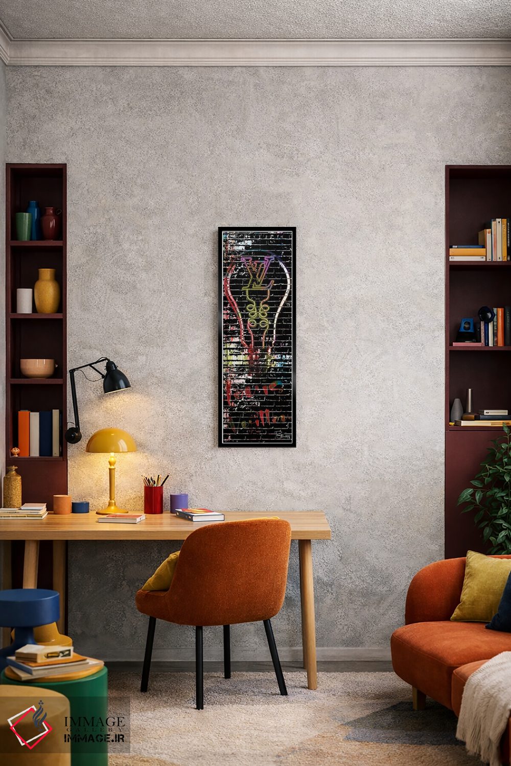 تابلو دکوراتیو لویی کاملا انتزاعی اثر پوماکای بارون - D4B