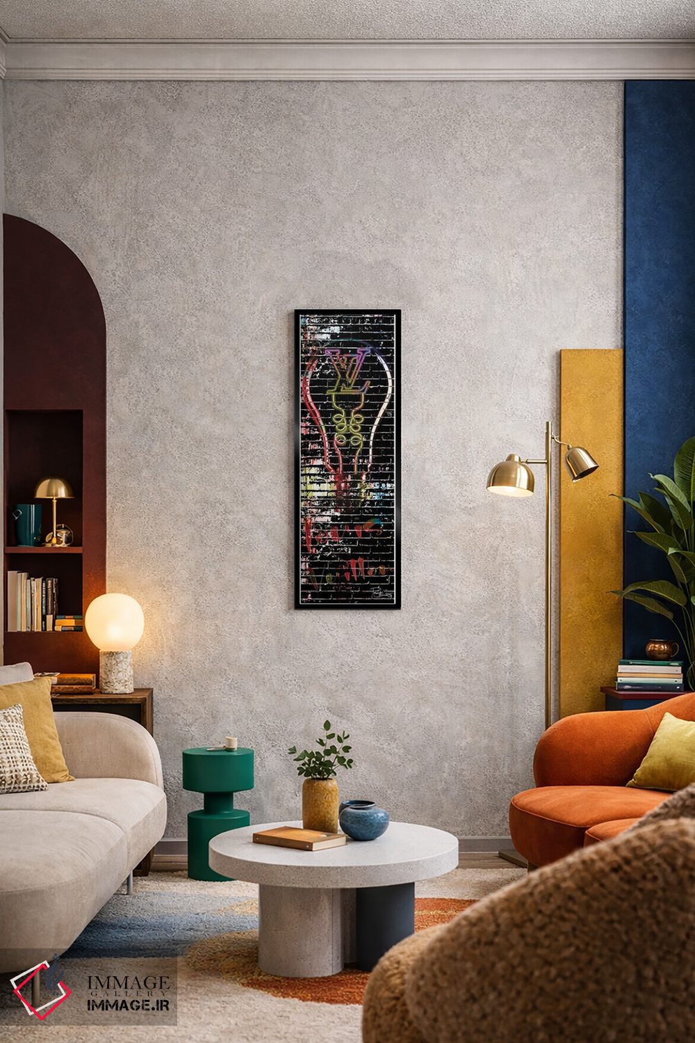 تابلو دکوراتیو لویی کاملا انتزاعی اثر پوماکای بارون - D6B